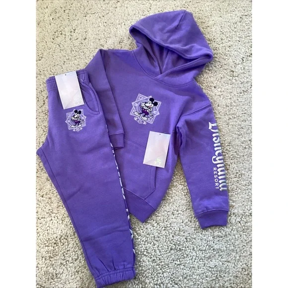 Disneys 100Th Anniversary Mickey Mouse Kids Sweat Suit Size 4 T New With Tags - Picture 1 of 8